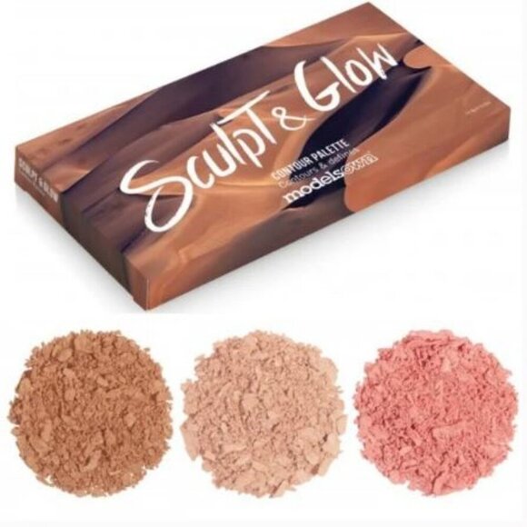MODELS OWN Sculpt & Glow Contour Highlighter Palette NIB 02 Light to Medium - Picture 2 of 8